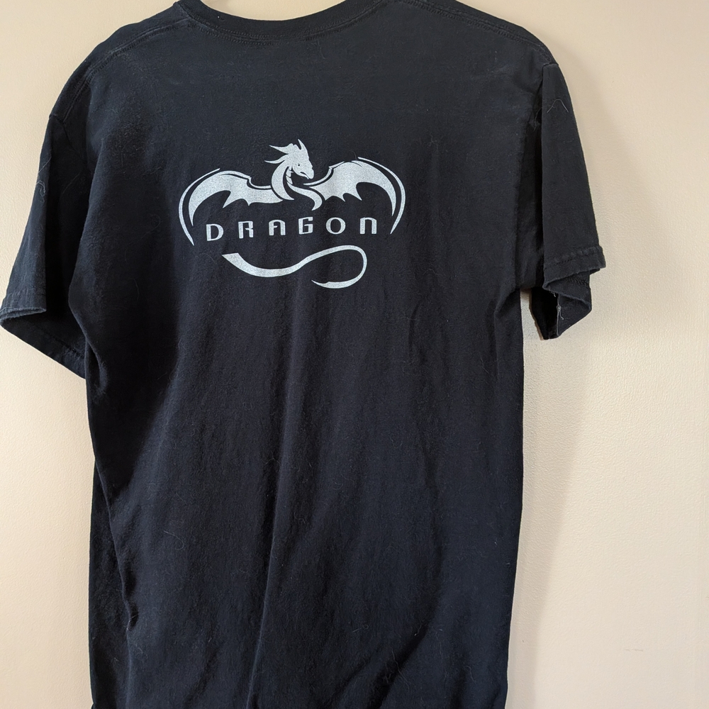 Vintage Space X Dragon Black T Shirt